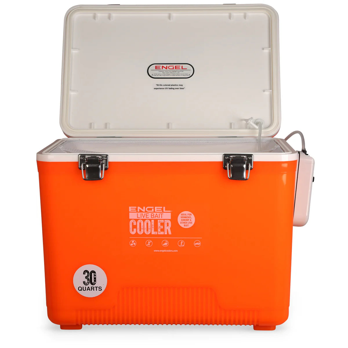 Engel Live Bait Cooler Hi-Vis Orange W/ Net additional view 2