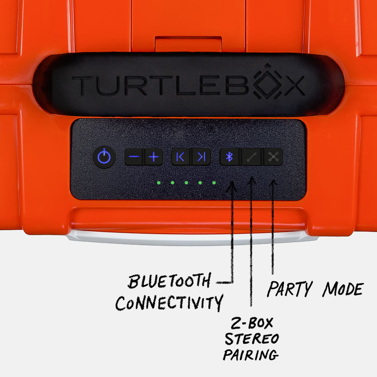 TurtleBox Gen 3 Speaker - Orange and White