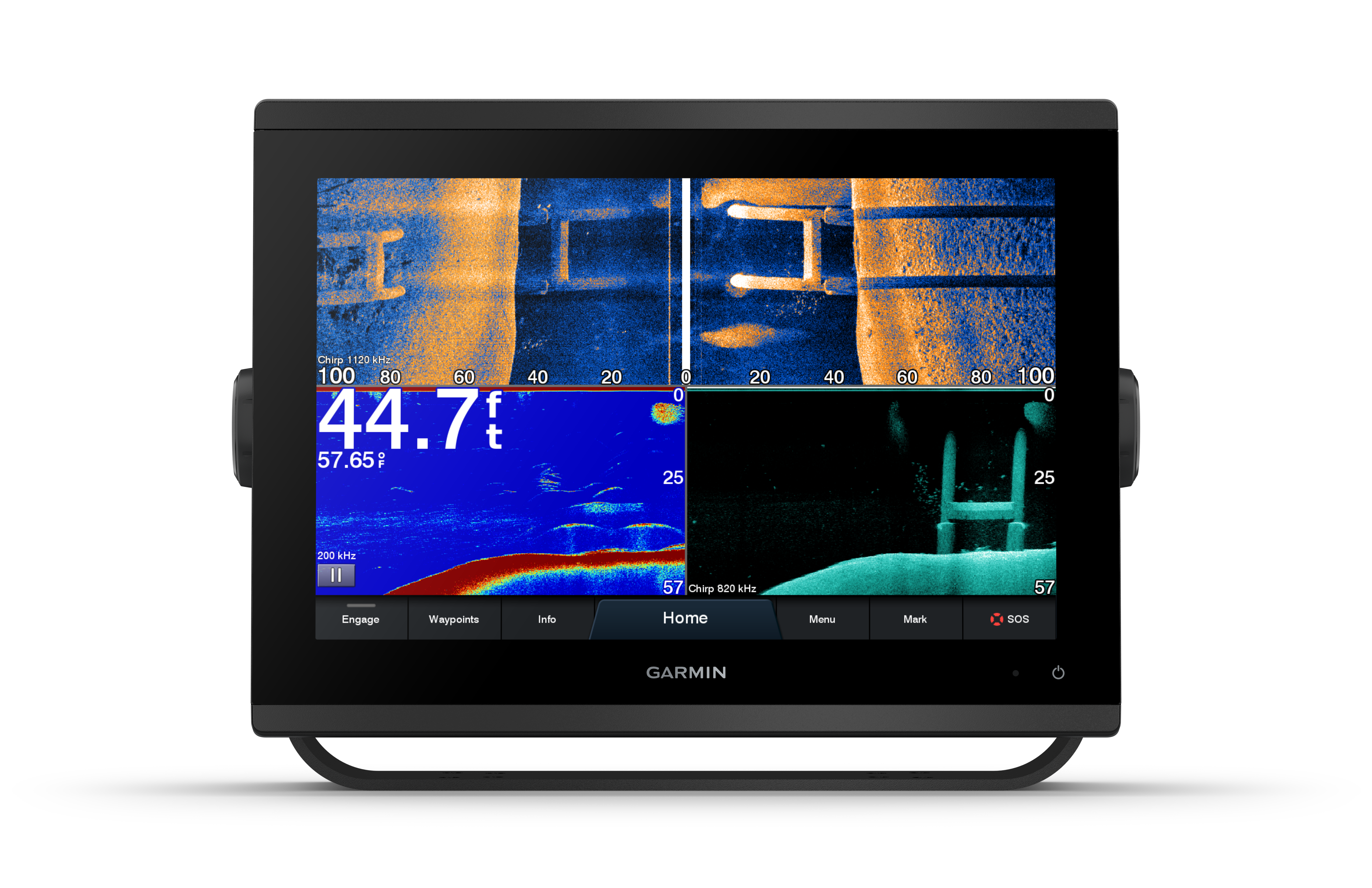 Garmin GPSMAP 1223xsv, SideV, ClearV and Traditional CHIRP Sonar with Worldwide Basemap