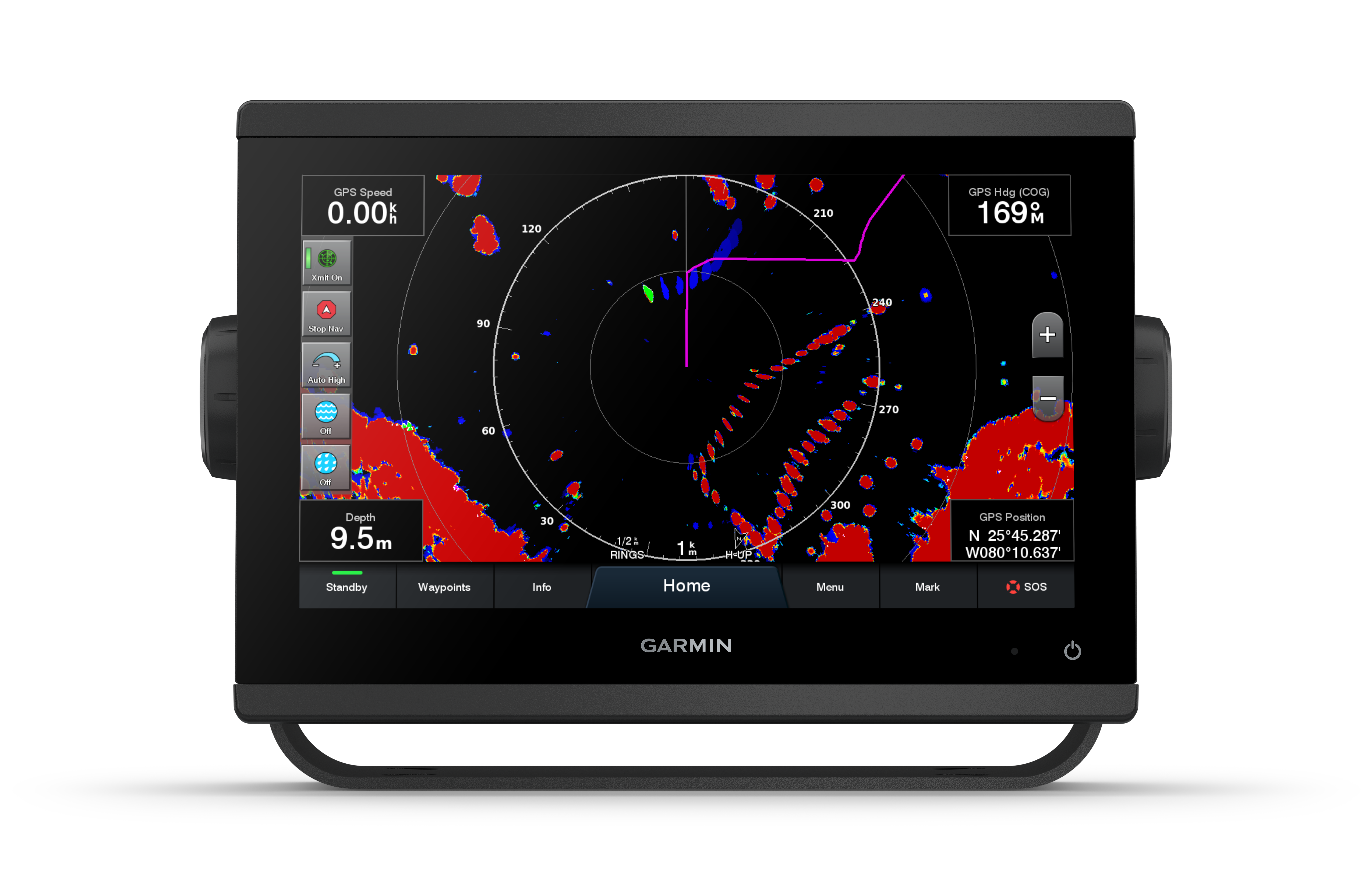 Garmin GPSMAP 923xsv, SideV, ClearV and Traditional CHIRP Sonar with Worldwide Basemap