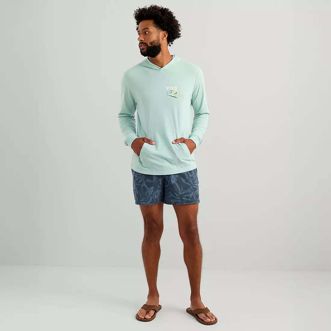 Huk Men's Boat Lab Hoodie Tee additional view 2