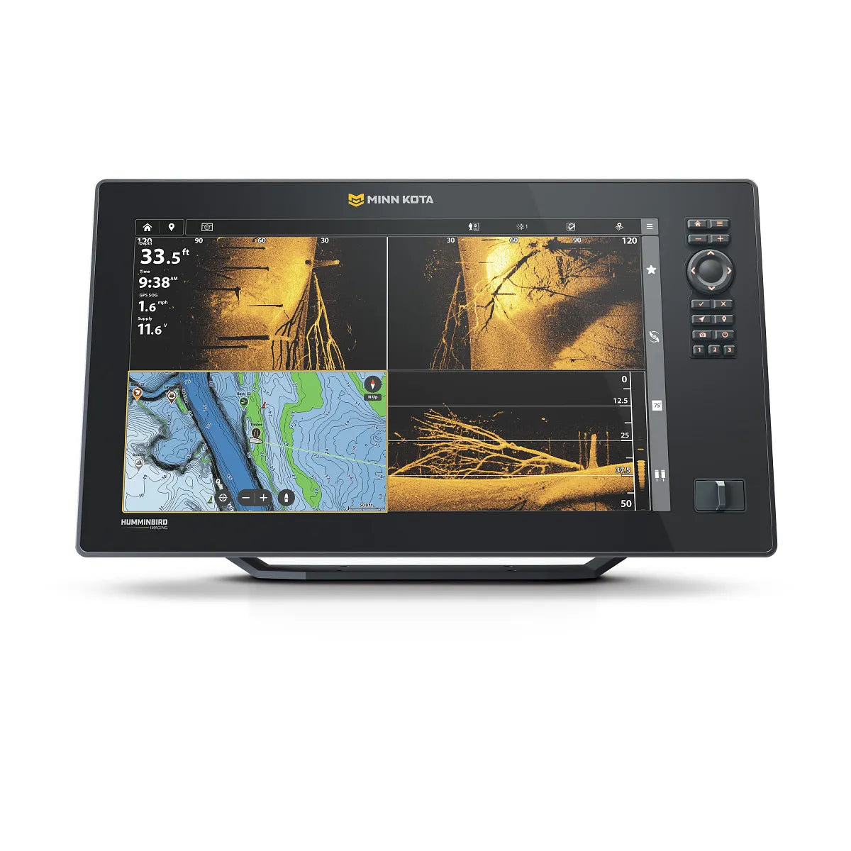 Minn Kota X Series fish finder front