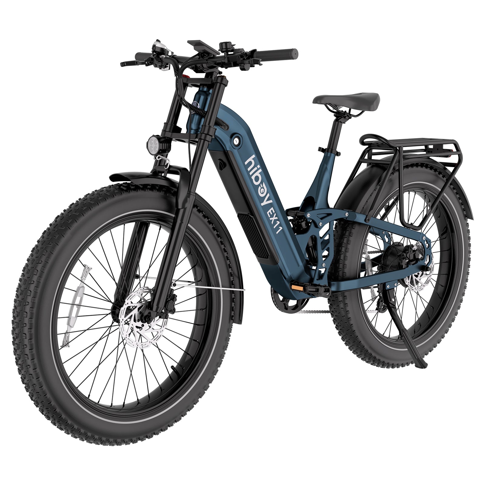 Hiboy EX11 Full Suspension Electric Bike Navy Blue