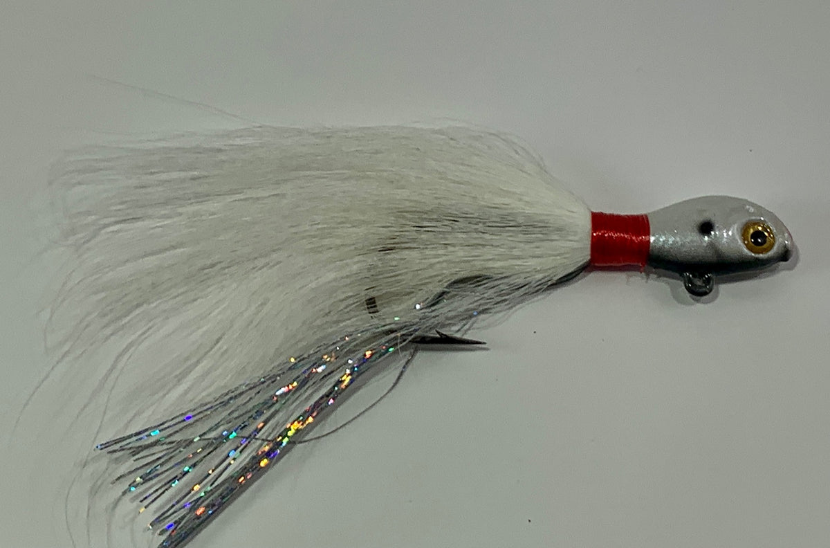 Captain Mack's Premium Striper Bucktail Jig, Hair Jig for Stripers