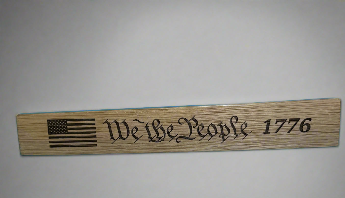 Whiskey Barrel Mini Staves We The People 1776