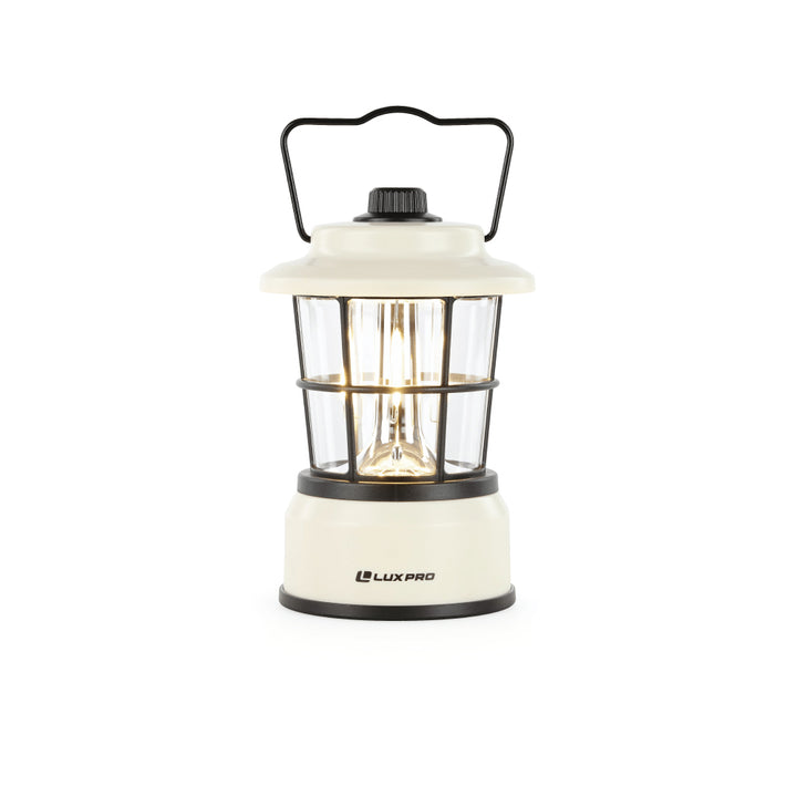Luxpro 265 Lumen Retro LED Lantern - Beige