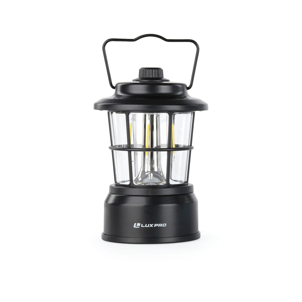 Luxpro 265 Lumen Retro LED Lantern -Black