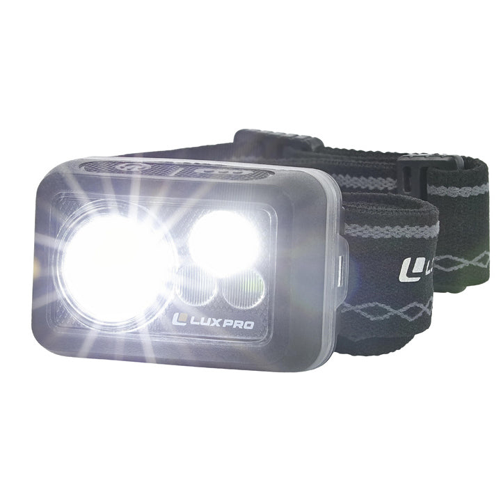 Luxpro Compact Multi-mode LED Headlamp with White, Green, Red Flood