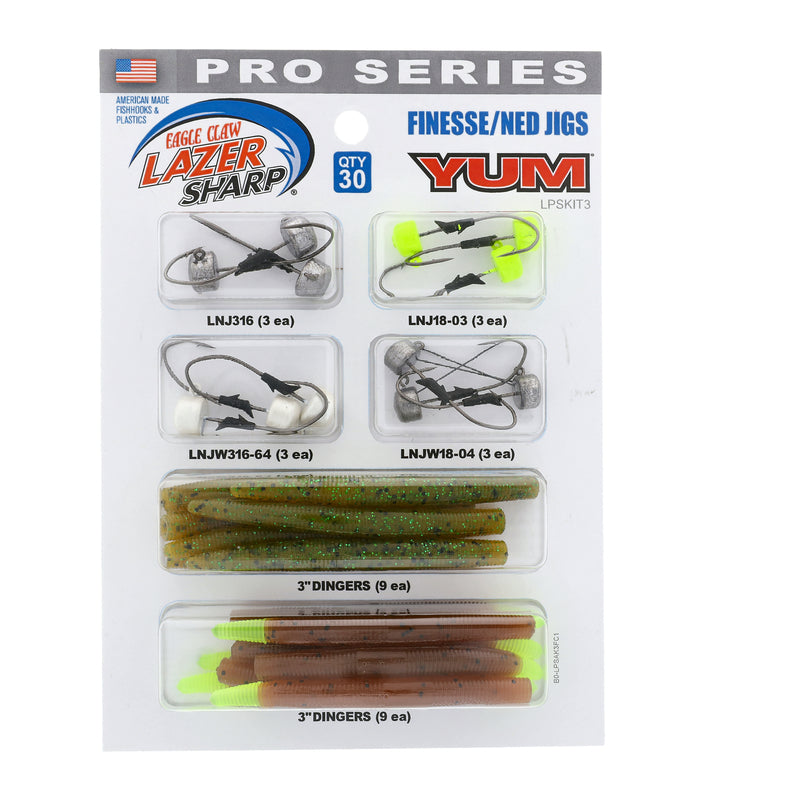 Eagle Claw Lazer Sharp LPS Avid Kit Finesse/Ned Jig 32-Piece