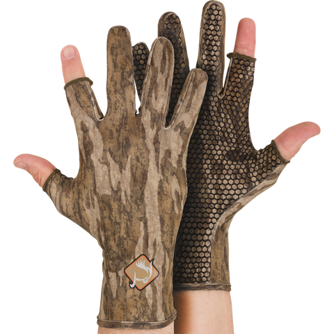 Drake Performance Stretch-Fit Shooter Turkey Gloves Greenleaf