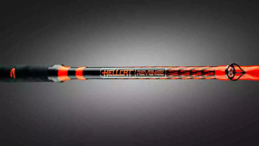 Catch The Fever Orange Hellcat Revenge Fishing Rod