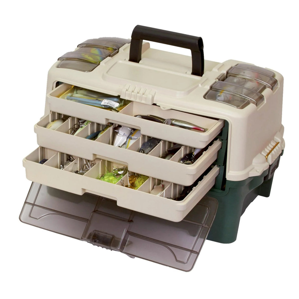 Plano Hybrid Hip Tackle Box Green/Sandstone Large