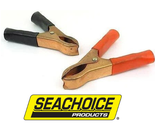 SEACHOICE BATTERY CLIP (1BLK&1RED)2/PK