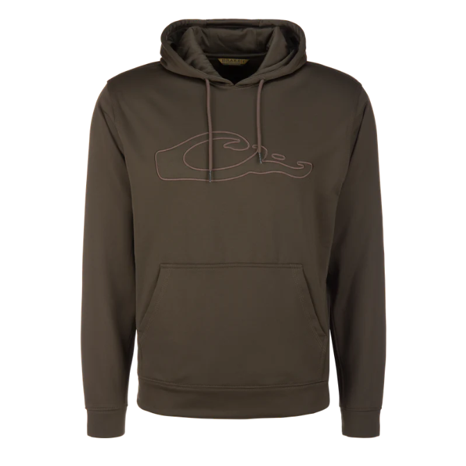 Drake Performance 8-Shot Hoodie Green Timber