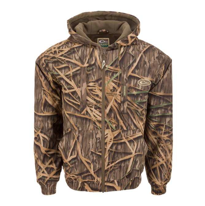 Drake MST Waterproof Full Zip Jacket With Hood Original Shadowgrass
