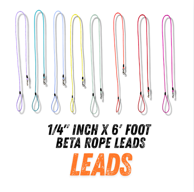 1/4" X 6' Beta Rope Leads