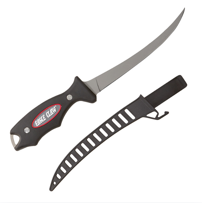 Eagle Claw Fillet Knife W/ Sheath Stainless Steel