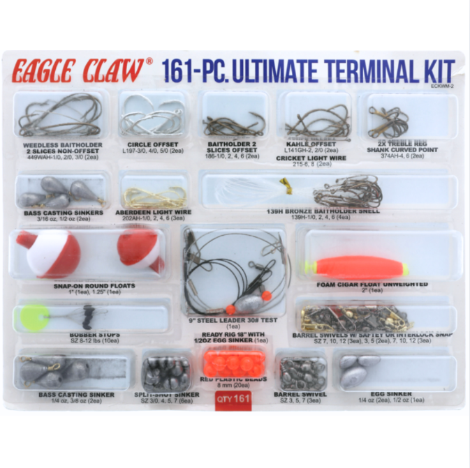 EAGLE CLAW ULTIMATE TERMINAL KIT 161PK