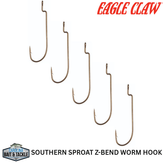Eagle Claw LAZER Southern Sproat Z-Bend Worm Hook