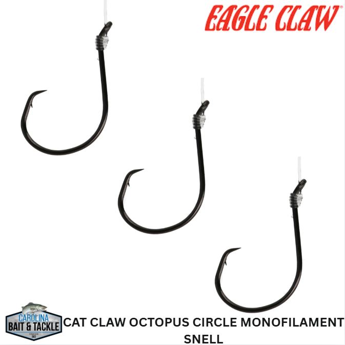 Eagle Claw Cat Claw Octopus Circle Monofilament Snell
