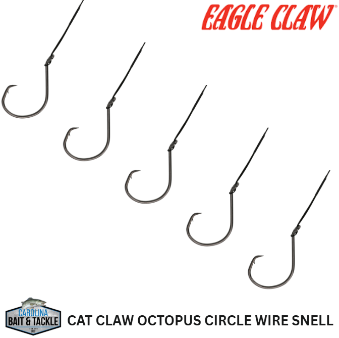 Eagle Claw Cat Claw Octopus Circle Wire Snell