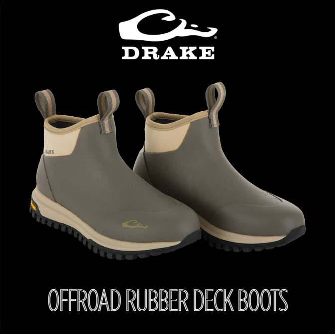 Drake Offroad Rubber Deck Boot Crocodile Size 7
