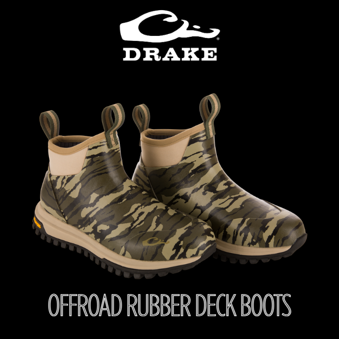 Drake Offroad Rubber Deck Boot Original Bottomland Size 7