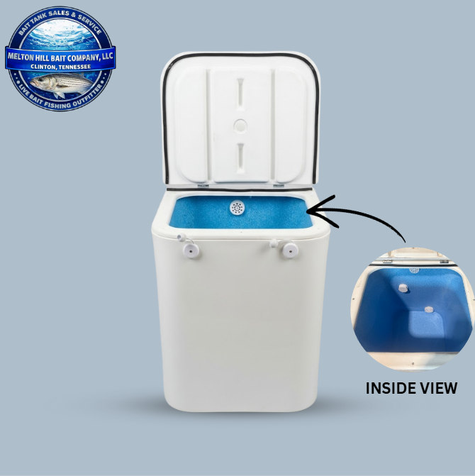 Melton Hill Bait Company Bait Cube 30 Gallon Rotomolded Live Bait Tank