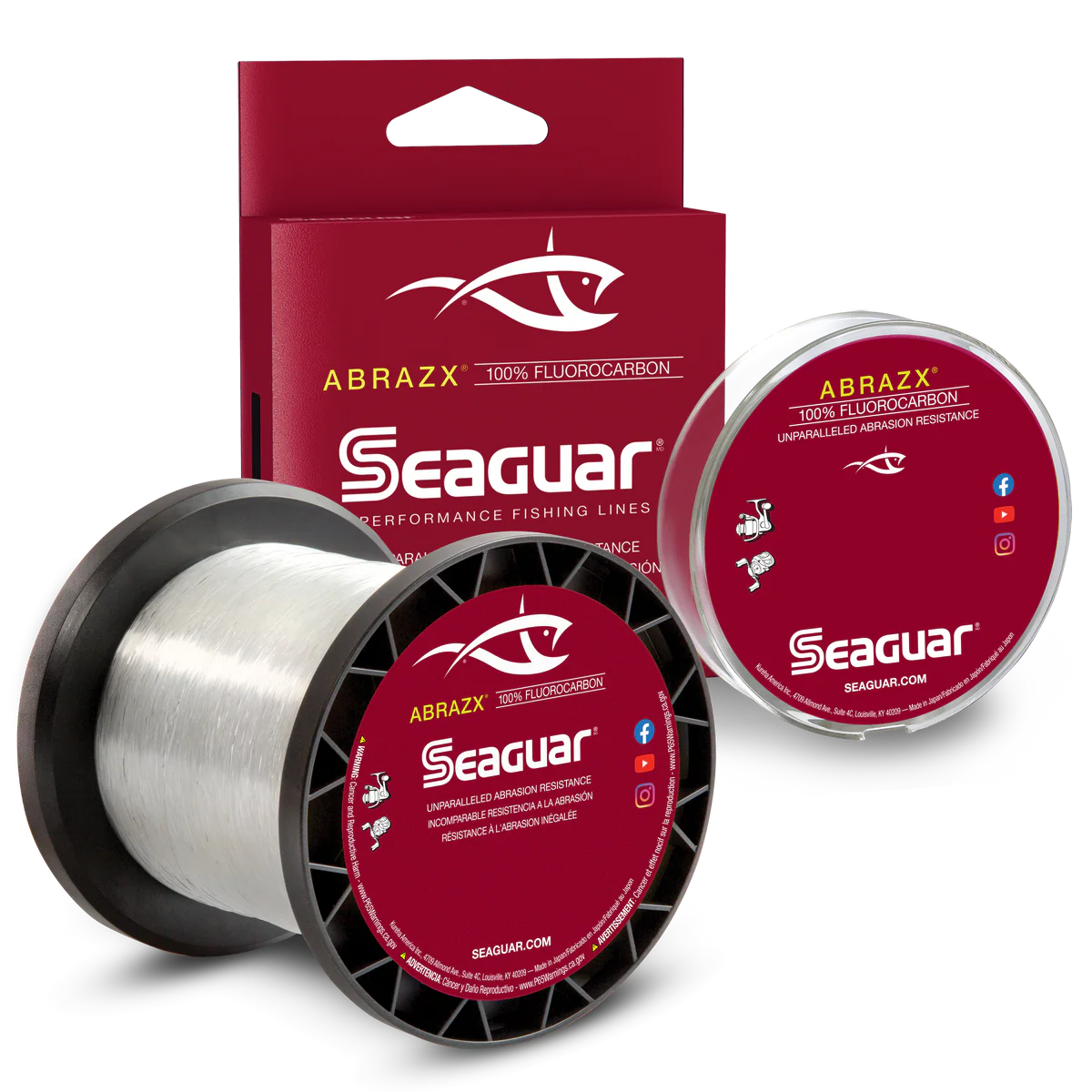 Seaguar ABRAZX 100% Fluorocarbon Performance Fishing Line