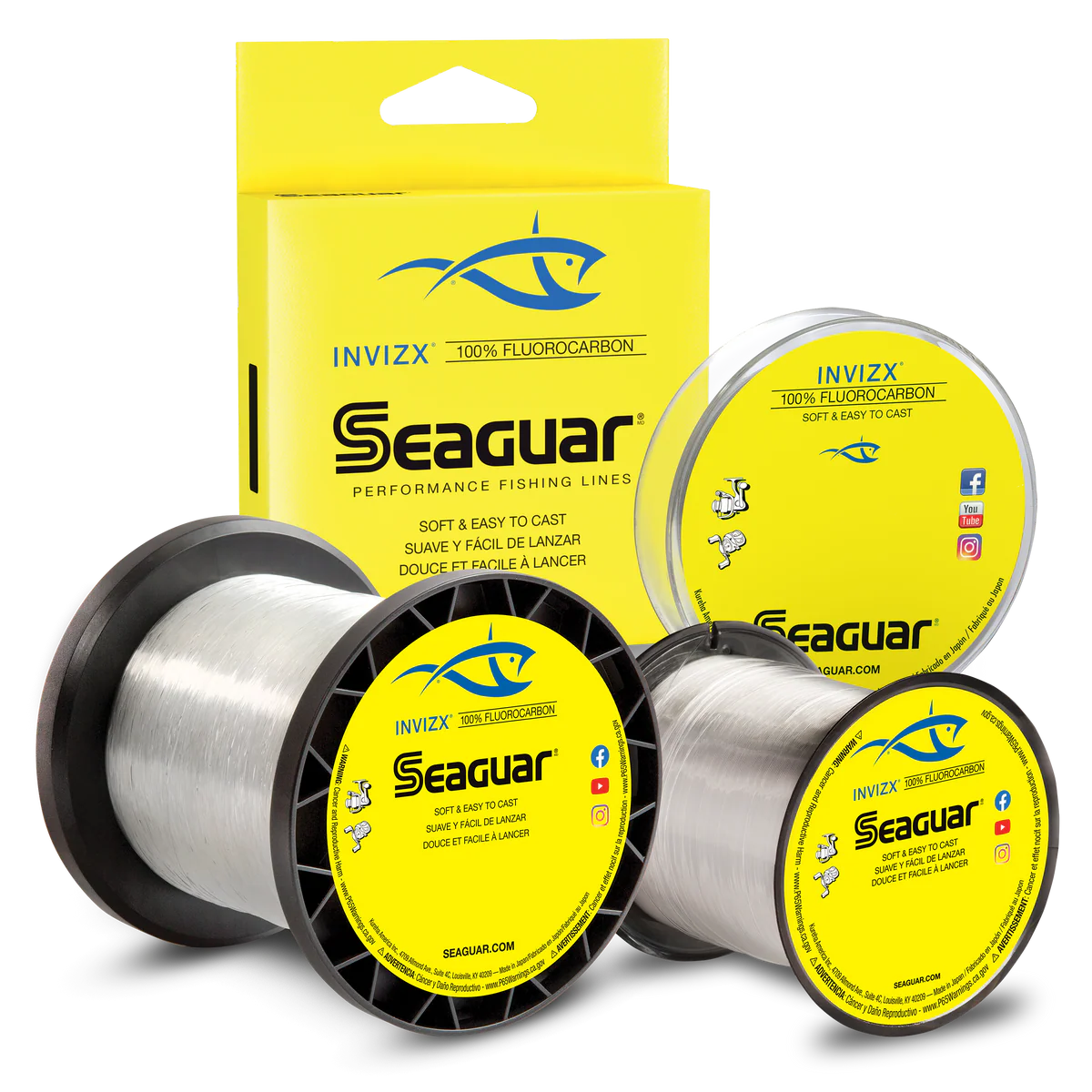 Seaguar INVIZX 100% Fluorocarbon Performance Fishing Line