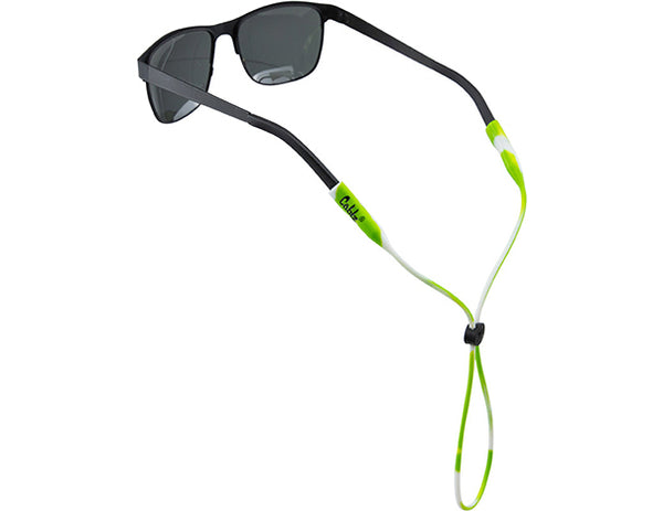 Cablz SiliconeGreen/Wht Silicone Eyewear Retainer 16" (Lime)Green &