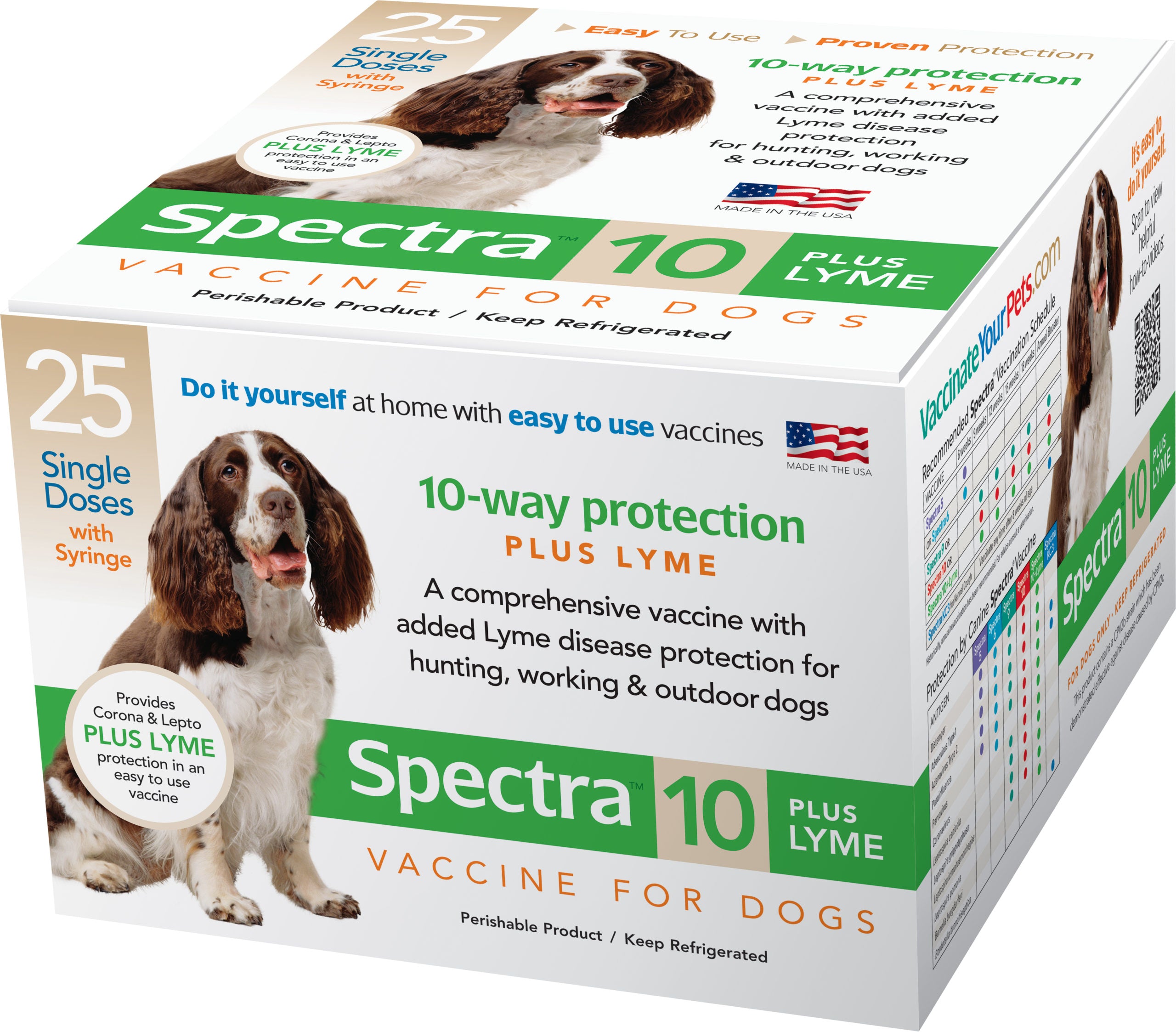 Durvet Canine Spectra 10-Way Plus Lyme Vaccine Single Dose