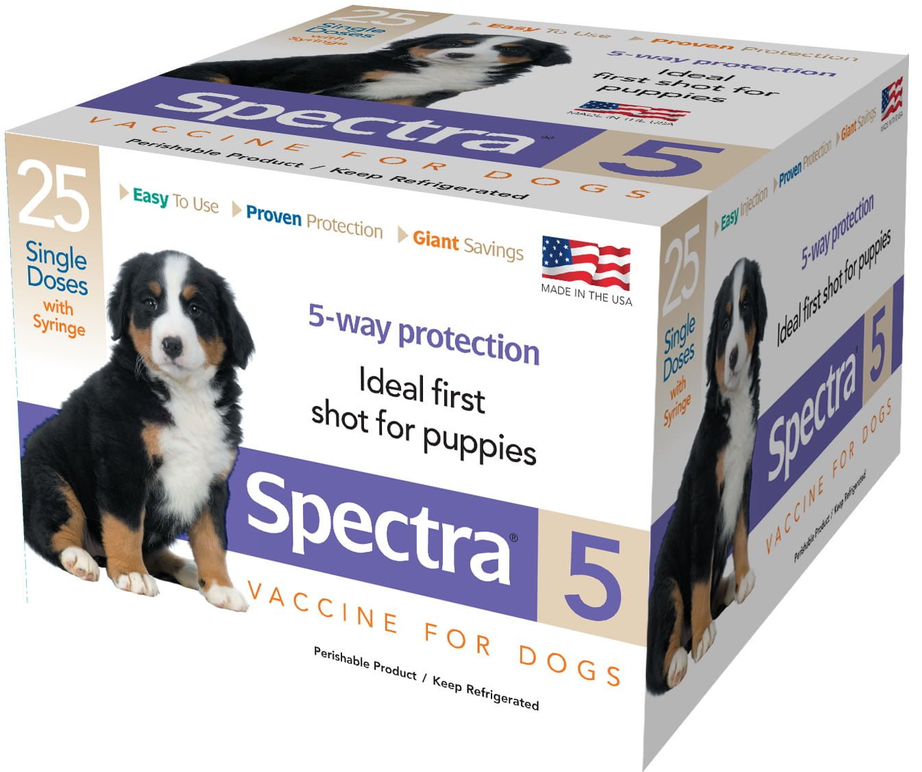 Durvet Canine Spectra 5-Way Dog Vaccine Single Dose