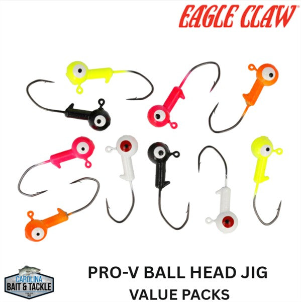 Eagle Claw PRO-V BALL HEAD JIG VALUE PACKS