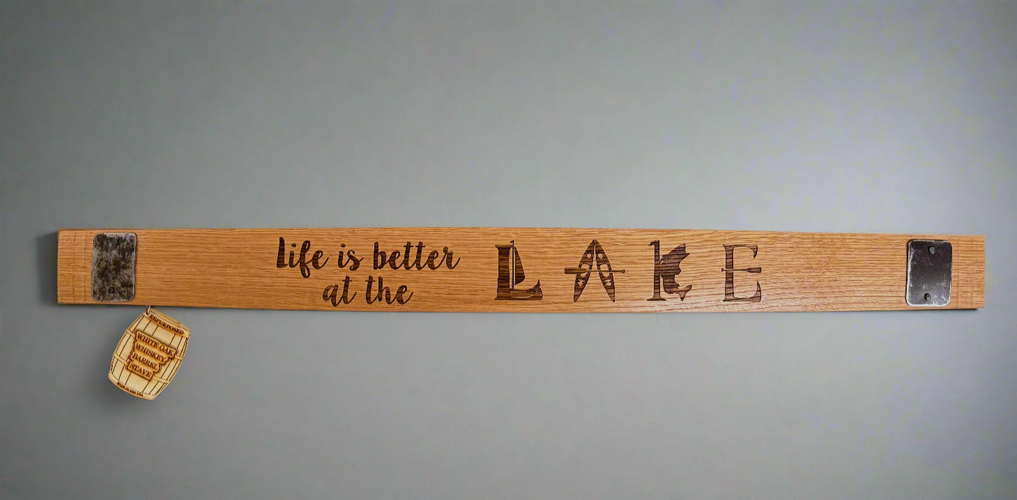 Whiskey Barrel Staves Life Is Better At The Lake