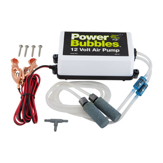 Marine Metal B-15 Power Bubbles Air Pump 12V DC 360 GPH for 10-25 Gallon