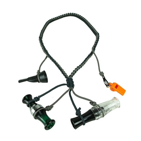 Cupped Waterfowl Braided Lanyard Green/Khaki