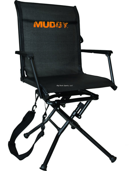 Muddy Outdoors MGS400 Swivel-Ease Ground Seat, Flex-Tek, 360 Deg Swivel, Folding W/Carry Strap