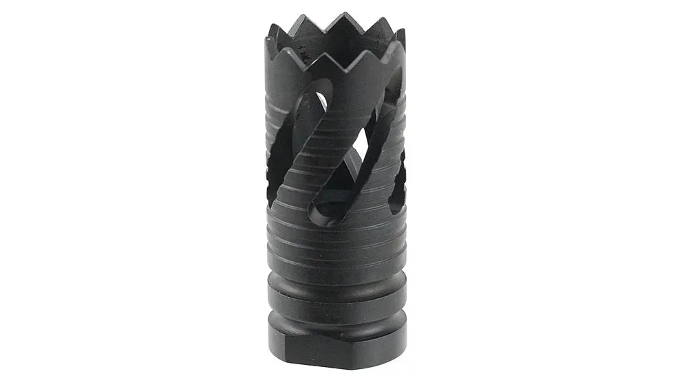 TacFire MZ1021 Thread Crown Muzzle Brake Black Oxide Steel with 1/2"-28 tpi Threads & 2.05" OAL for 5.56x45mm NATO AR-15