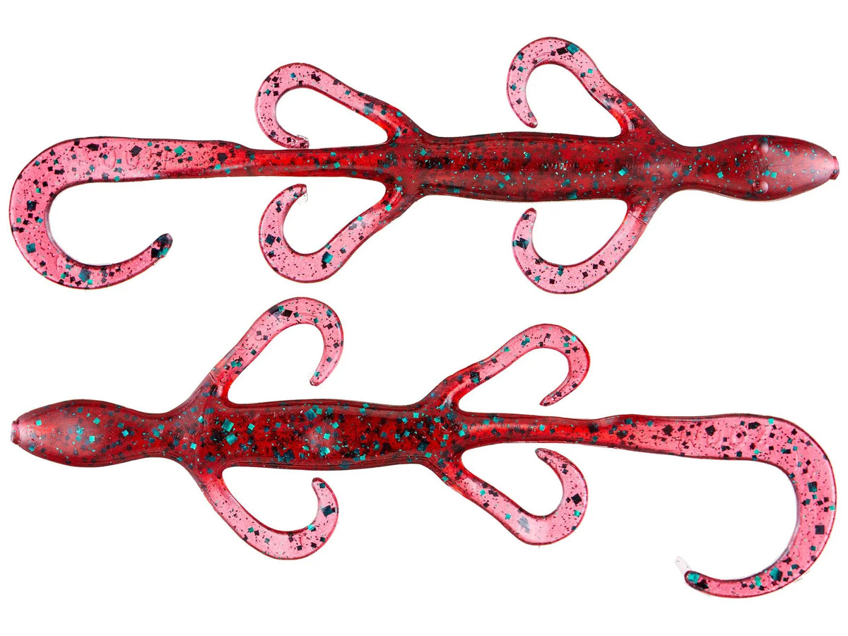 Zoom Lizard 6" soft plastic lizard in Red Bug