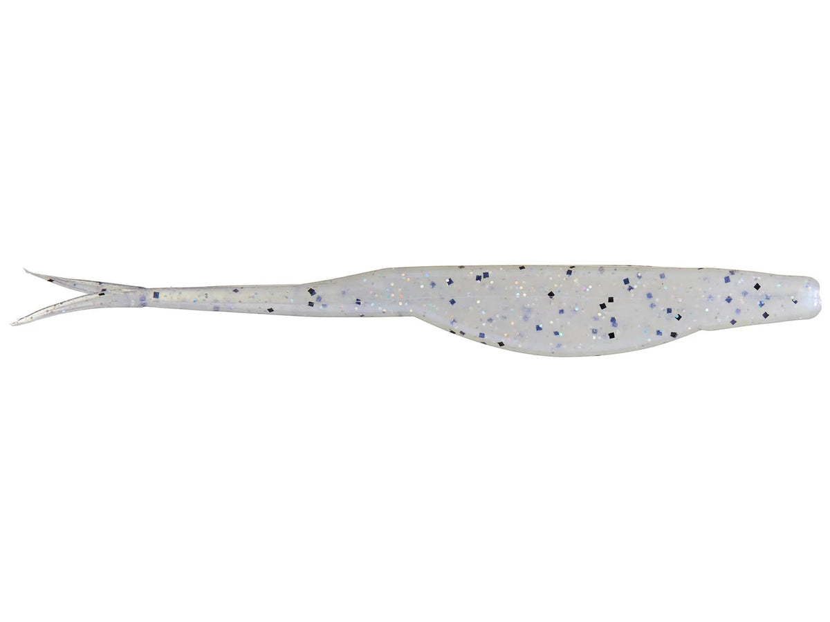 Zoom Super Fluke 5.25" soft plastic soft jerkbait in Blue Pearl Hologram