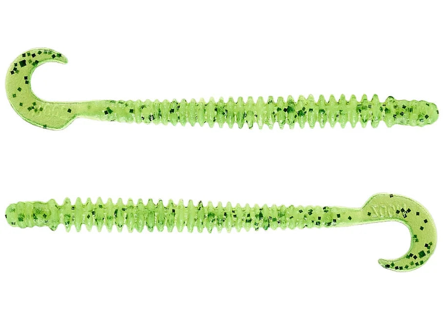 Zoom Dead Ringer 4" soft plastic worm in Chartreuse Pepper