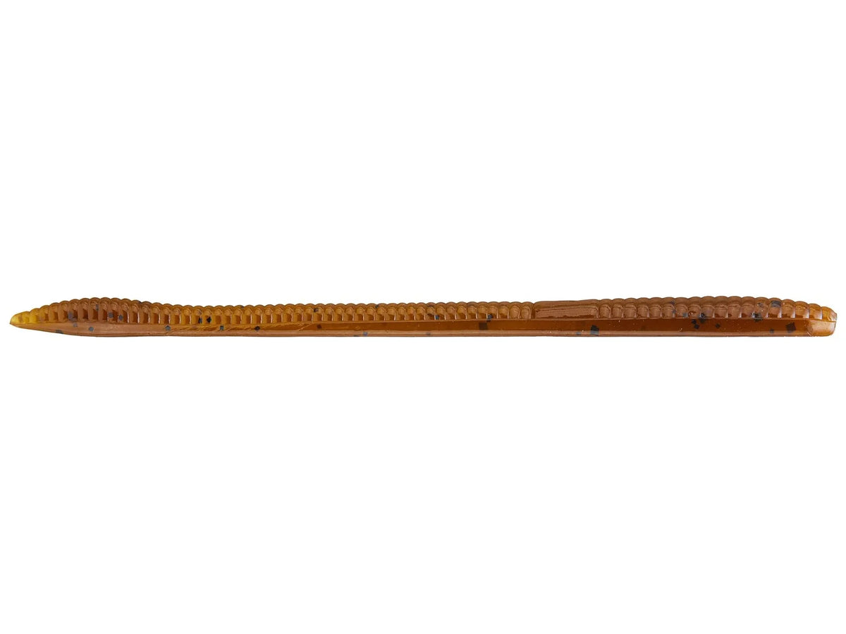Zoom Trick Worm 6.5" soft plastic worm in Green Pumpkin