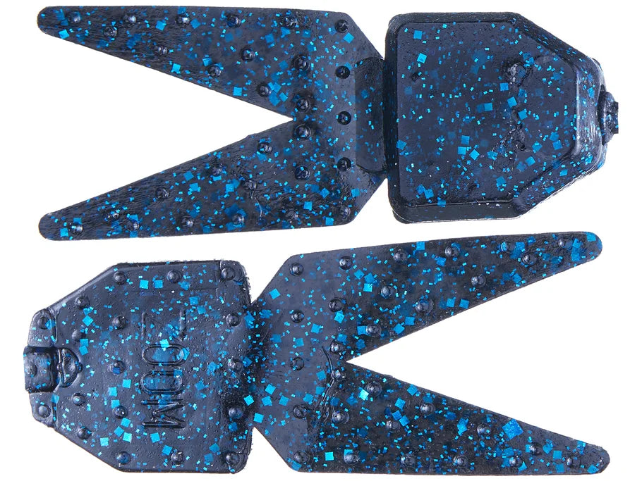 Zoom Salty Chunk 3.25" Big soft plastic jig trailer in Black Blue