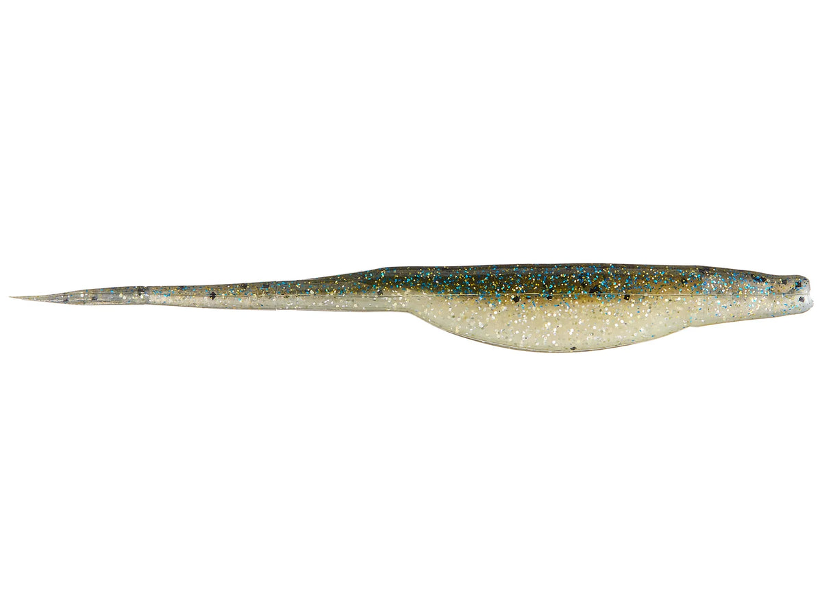 Zoom Super Fluke 5.25" soft plastic soft jerkbait in Bluegill Flash