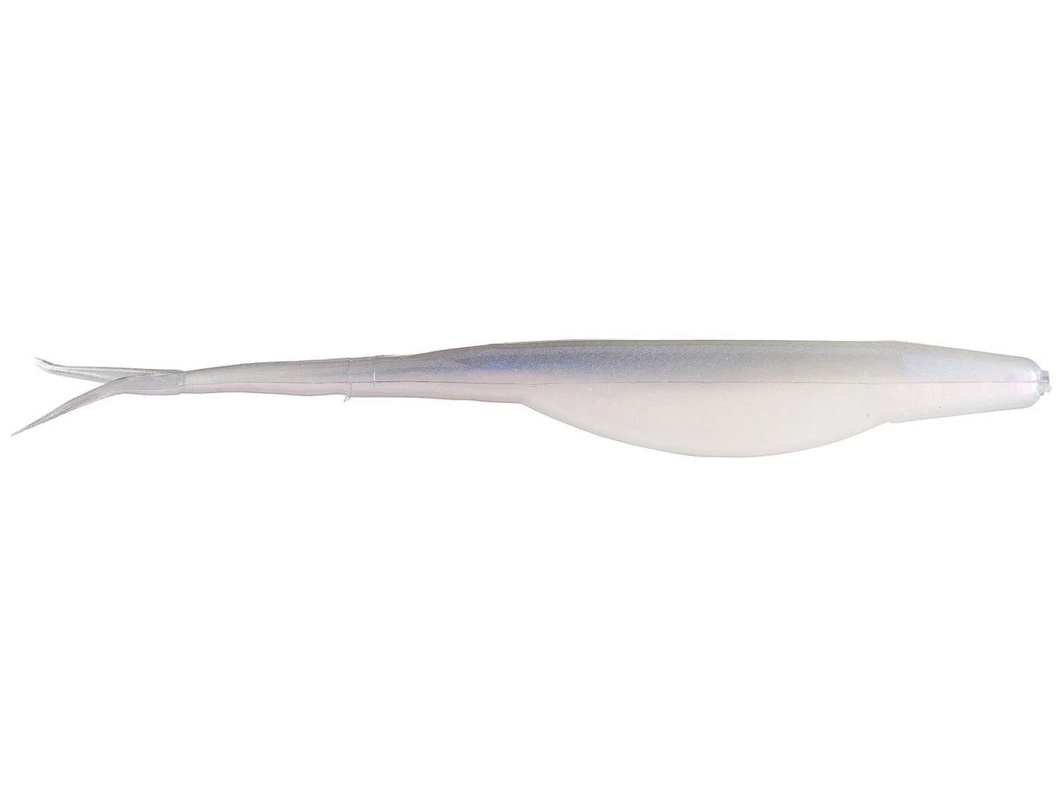 Zoom Super Fluke 5.25" soft plastic soft jerkbait in Pro Blue Red Pearl