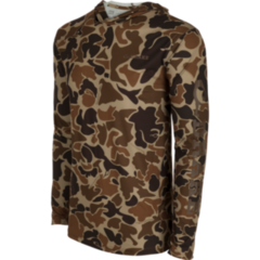 Drake Youth Performance Hoodie Camo Print LS Old School
