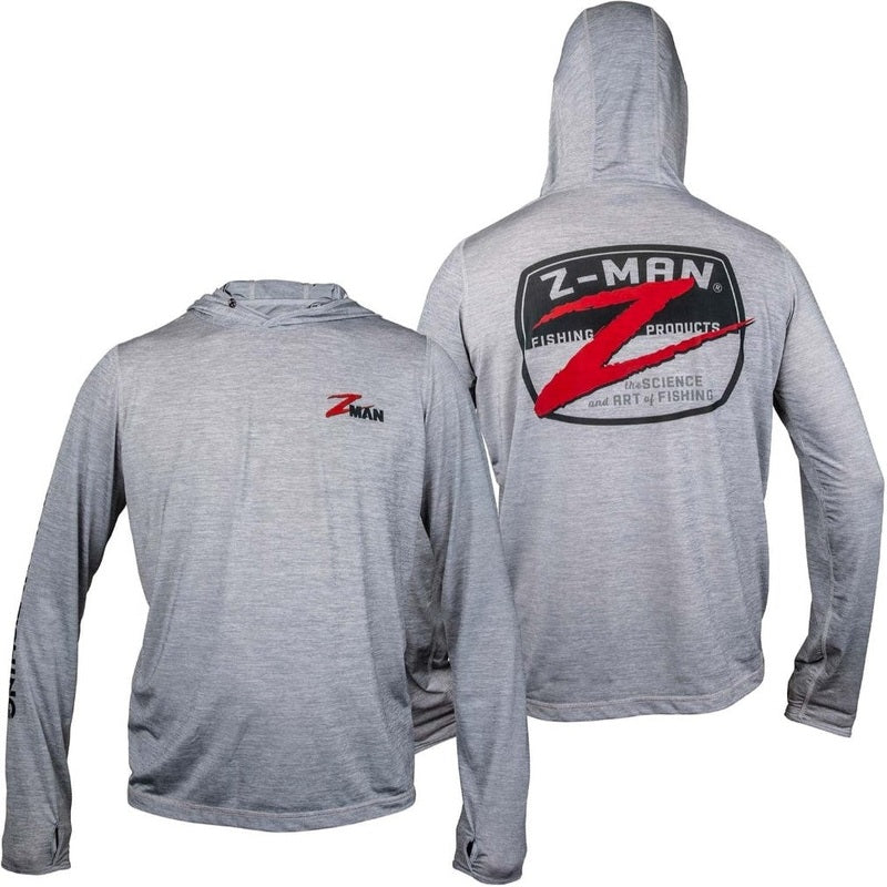 Z-Man Z-Badge Logo Tech Hoodie Gray Heather