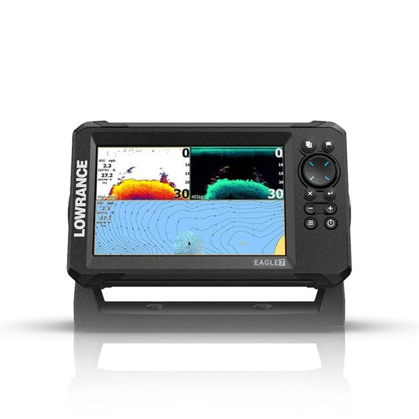 Lowrance Eagle 7 fishfinder chartplotter with SplitShot HD transducer C-MAP DISCOVER