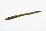 Zoom Finesse Worm 4.5" soft plastic worm in Green Pumpkin